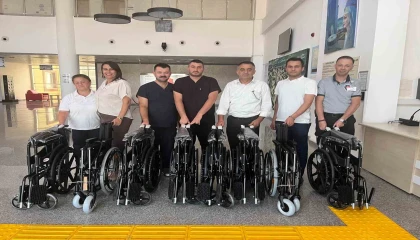 Hayırsever aileden 8 adet tekerlekli sandalye desteği
