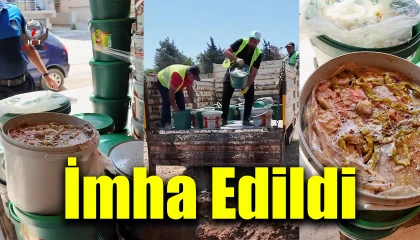 İnsan sağlığını tehdit eden kilolarca turşu imha edildi