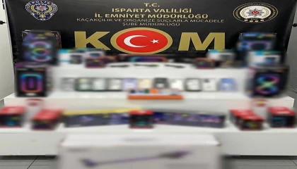 Ispartada kaçakçılık operasyonu: Çok sayıda elektronik eşya ele geçirildi