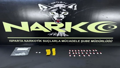 Ispartada uyuşturucu madde ele geçirildi