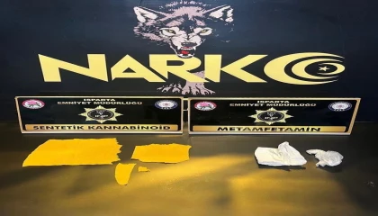 Ispartada uyuşturucu operasyonunda 2 şüpheliye adli işlem