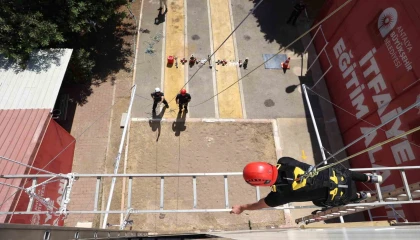 İtfaiye eri adaylarının zorlu parkuru