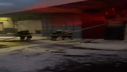 Kahramanmaraşta iş yeri yangını