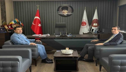 Kaymakam Topsakaloğlu ile Başsavcı Çatlı bir araya geldi