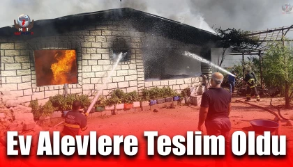 Kırıkhanda müstakil ev alevlere teslim oldu