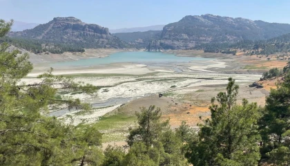 Menzelet Barajının doluluk oranı yüzde 45 seviyelerine geriledi