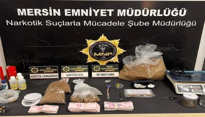 Mersinde 1 haftada 127 narkotik olayında 152 şüpheli yakalandı