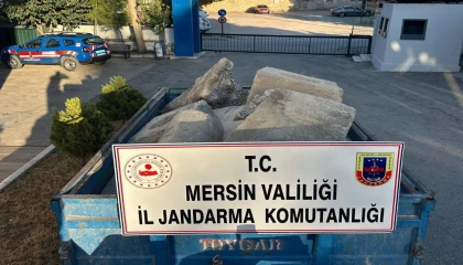 Mersinde Bizans dönemine ait 7 parça eser ele geçirildi: 2 gözaltı