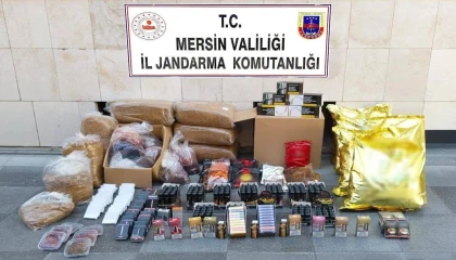 Mersinde kaçak makaron operasyonu