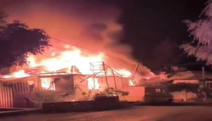 Mersinde nene ve torun yangında hayatını kaybetti