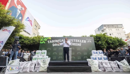 Mersinde üreticiye güneş paneli, tohum ve gübre desteği