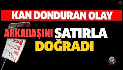 Para için arkadaşını narenciye bahçesinde satırla doğrayan şahıs yakalandı