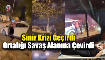 Sinir krizi geçirerek annesini ve babasını döven şahıs, ‘Dur ihtarına uymayarak ortalığı savaş alanına çevirdi