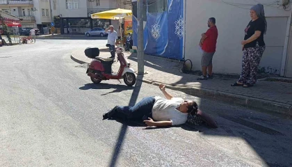 Yola dökülen sıvı madde kaza yaptırdı: 1 yaralı