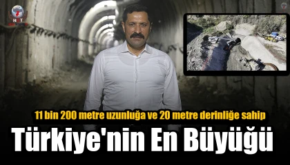11 bin 200 metre uzunluğa ve 20 metre derinliğe sahip atık su tüneli Türkiyenin en büyüğü olacak