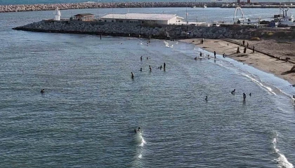 Adanada ekim ayında deniz keyfi