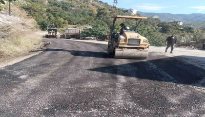 Alanya kırsalında yollar kışa hazırlanıyor