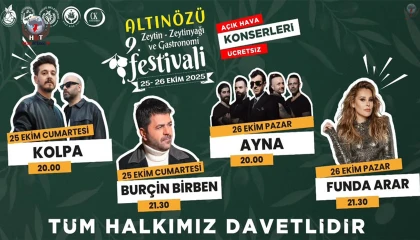 ALTINÖZÜ'NDE ZEYTİN VE LEZZET ŞÖLENİ BAŞLIYOR