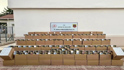 Antalyada 5 milyon makaron ele geçirildi