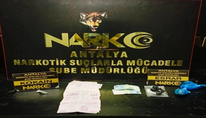 Antalyada son 1 haftada uyuşturucu suçundan 19 kişi tutuklandı