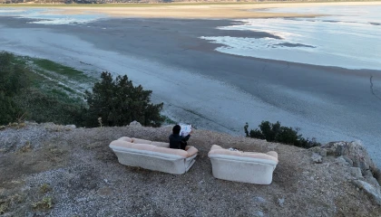 Buzul çağından bu yana Eğirdir Gölü ilk kez ikiye bölündü