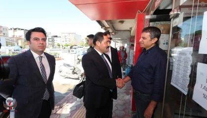 Depremzede esnaftan iş yerini üçüncü kez ziyaret eden valiye davet