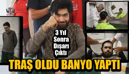 Evden çıkmayan telefon bağımlısı genç, saatler süren diyalogla ikna edilerek 3 yıl sonra duş aldırıldı ve tıraş ettirildi