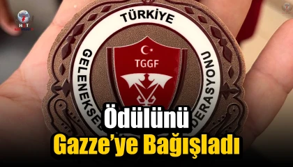 Hataylı öğrenci ödülünü Gazze’ye bağışladı