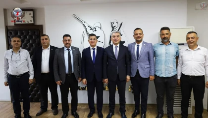 HÜRRİYETÇİ SENDİKALARDAN BAŞKAN AMAÇ’A ZİYARET