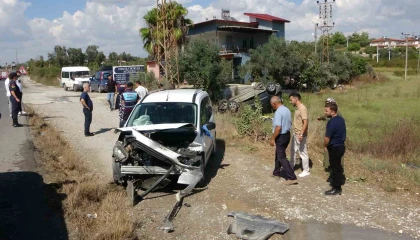 İki kuzenin kullandığı araçlar çarpıştı: 1 yaralı