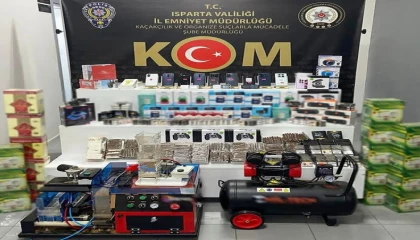 Ispartada kaçak ürün operasyonu
