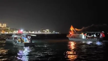 İsrailin Küresel Sumud Filosuna saldırısı Mersinde protesto edildi