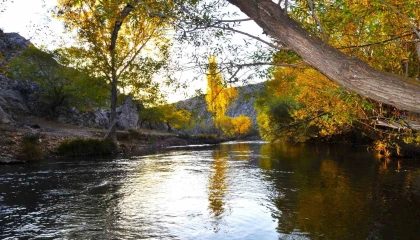 Kahramanmaraşta kartpostallık sohbahar manzarası