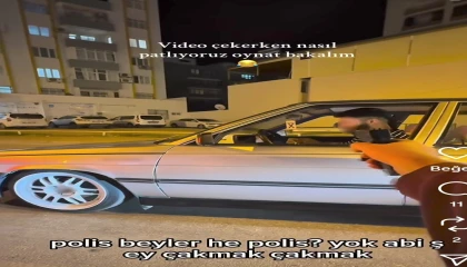 Kozanda silahla şaka videosu çeken gençler polisi karşılarında görünce panik yaşadı