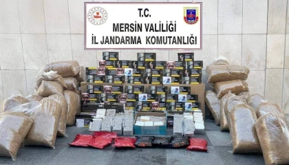 Mersinde kaçak makaron operasyonu: 3 gözaltı