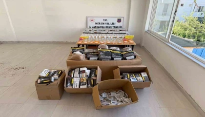 Mersinde kaçak sigara operasyonu: Binlerce kaçak makaron ve tütün ele geçirildi