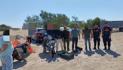 Mersinde kaçak yırtıcı kuş avcılığı yapan 4 kişiye 143 bin lira ceza kesildi