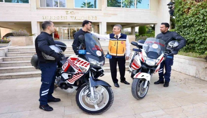 Mersinde motorize ambulanslar hizmete girdi