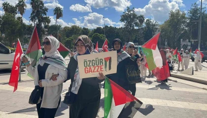 Osmaniyede kadınlardan Gazze için sessiz çığlık