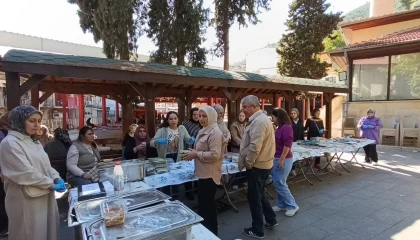 Saimbeylide kadınlar Gazze için tek yürek oldu