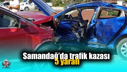 Samandağda trafik kazası: 5 yaralı