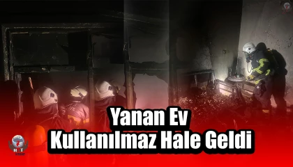 Samandağda yanan ev kullanılmaz hale geldi