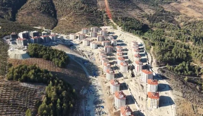 Serinyol ve Alahan Mahallerinde afet konutları yükseliyor