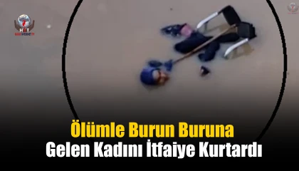 Suyla dolu alt geçitte ölümle burun buruna gelen kadını itfaiye kurtardı