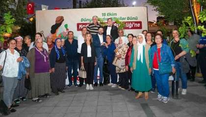 Tarsusta kadın üreticilere fidan desteği