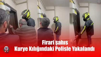 77 yıl hapis cezasıyla aranan firari şahıs, kurye kılığındaki polisin Yemek siparişi getirdim sözleriyle yakalandı