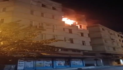 Antalyada apartman dairesi alev alev yandı