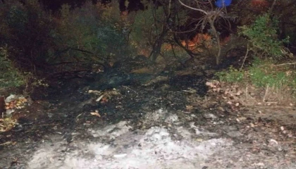 Bucakta arazi yangını