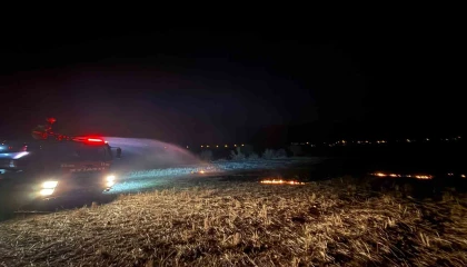 Bucaktaki arazi yangını söndürüldü