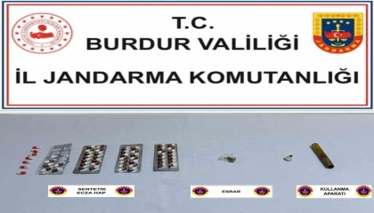Burdurda jandarmadan uyuşturucu operasyonunda 3 gözaltı